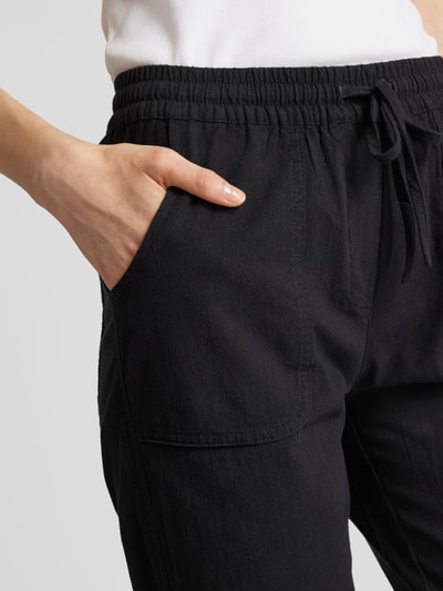 Soyaconcept Regular fit broek met opgestikte zakken, model 'Cissie' Zwart - 3