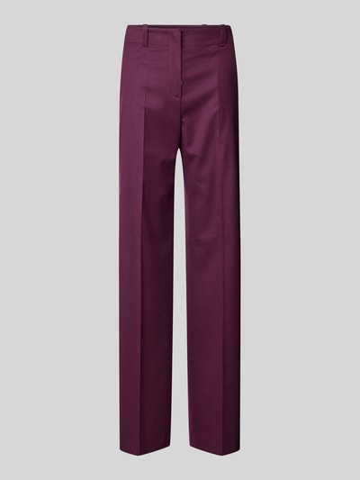 HUGO Pantalon met steekzakken opzij, model 'Hulana' Aubergine - 2