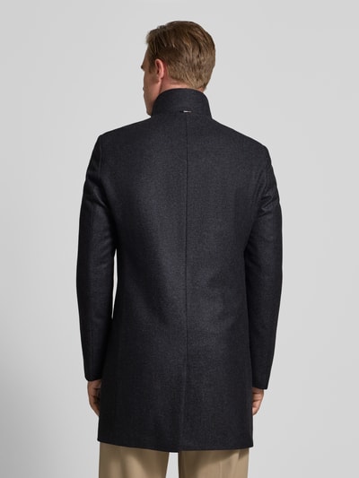 BOSS Slim Fit Wollmantel aus Woll-Mix Modell 'HYDE' Marine 5
