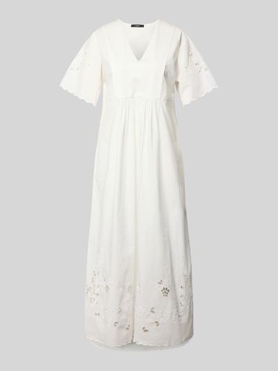 Weekend Max Mara Fließendes Freizeitkleid aus reiner Baumwolle Modell 'TARTUFO' Weiss 2