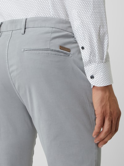 Baldessarini Slim fit chino met stretch, model 'Jorck' Lichtgrijs - 3