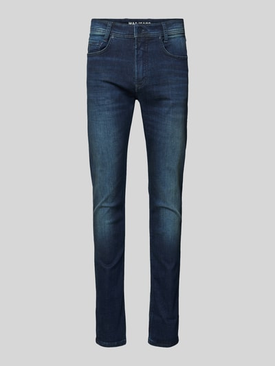 MAC Slim Fit Jeans im 5-Pocket-Design Modell 'Arne' Dunkelblau 1