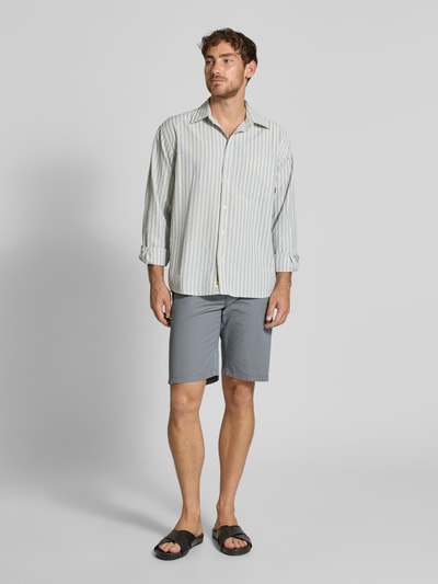 MCNEAL Slim Fit Bermudas mit Eingrifftaschen Mittelgrau 1