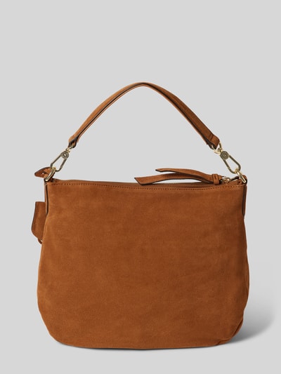 Abro Handtasche mit Label-Applikation Modell 'JUNA' Camel 4