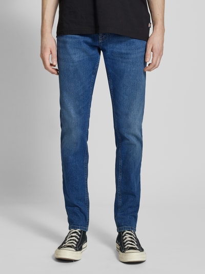 Tommy Jeans Slim fit jeans van katoenmix, model 'AUSTIN' Donkerblauw - 4