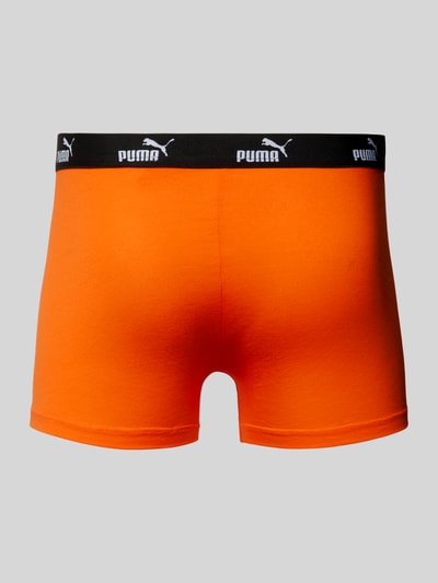 Puma Boxershorts mit elastischem Logo-Bund im 4er-Pack Orange 3