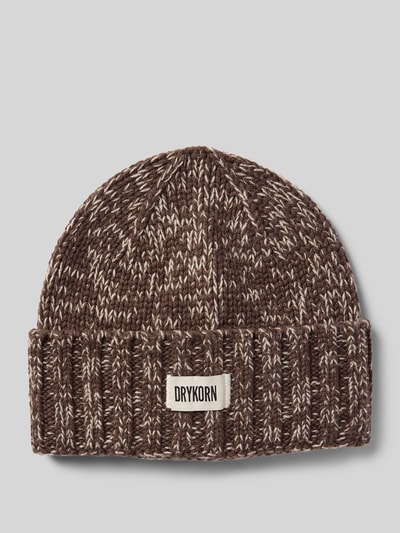 Drykorn Beanie aus Woll-Mix Modell 'LOAH' Hellbraun 1