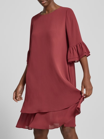 Christian Berg Cocktail Relaxed Fit Kleid in Knielänge Rostrot 3