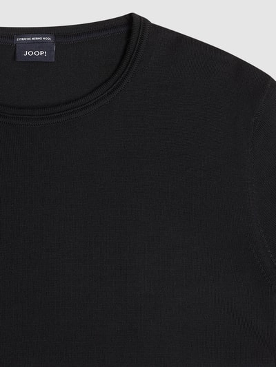 JOOP! Collection Pullover aus Merinowolle Modell 'Denny' Black 2