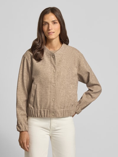 Tom Tailor Denim Regular Fit Bomberjacke mit Viskose-Anteil Beige 4