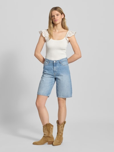 Only Slim Fit Top aus reiner Baumwolle Modell 'GWEN LIFE' Offwhite 1