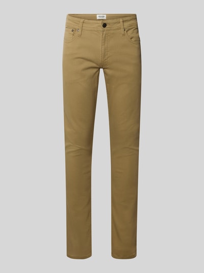 Jack & Jones Slim Fit Jeans mit Eingrifftaschen Modell 'GLENN' Beige 2