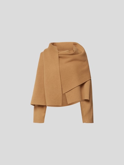 Yves Salomon Pullover in asymmetrischem Design Hellbraun 2