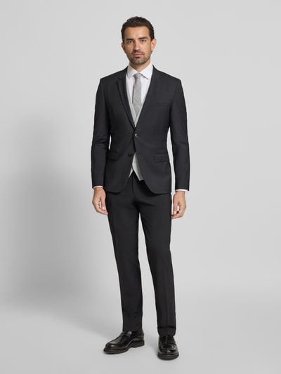 MCNEAL Slim Fit Weste mit Kleinstruktur Hellgrau 1