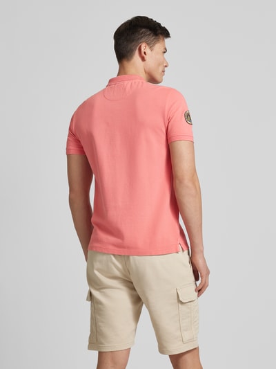 camel active Poloshirt met labelstitching Lichtrood - 5