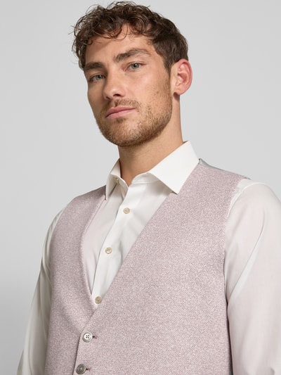 Zuitable Gilet met V-hals, model 'WESLEY' Lichtrood - 3