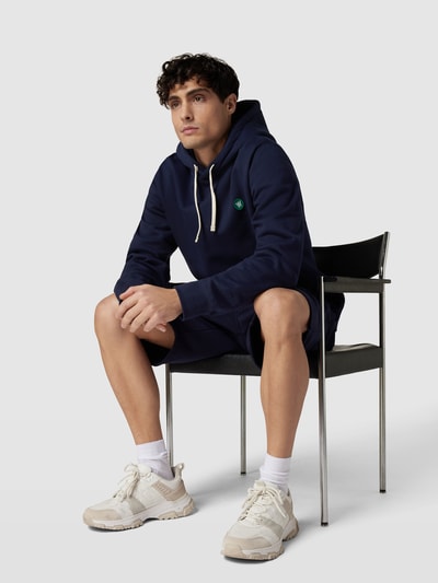 WOOD WOOD Hoodie in melierter Optik Marineblau 6