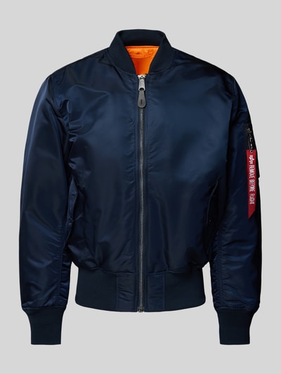 Alpha Industries Bomberjacke mit Stehkragen Dunkelblau 1