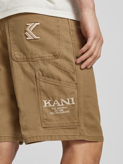 KARL KANI Regular fit korte broek in 5-pocketmodel Camel - 3