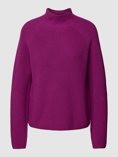 Marc O'Polo Strickpullover mit Stehkragen Fuchsia 2