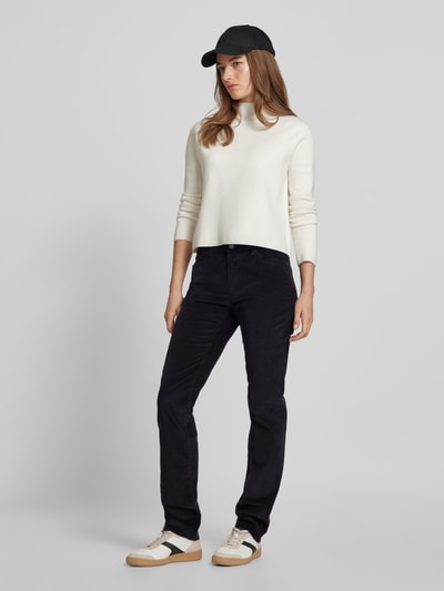 Brax Stoffen broek met 5-pocketmodel, model 'Mary' Zwart - 1