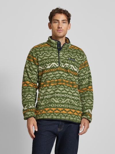 COLUMBIA Sweatshirt mit Stehkragen Modell 'RUGGED RIDGE' Oliv 4