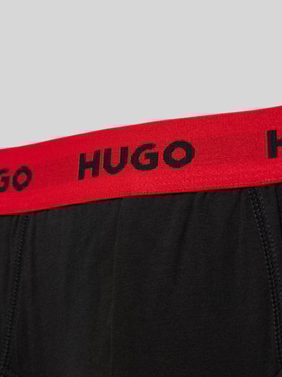 HUGO Slip van katoenmix met logostitching in een set van 3 stuks Zwart - 2
