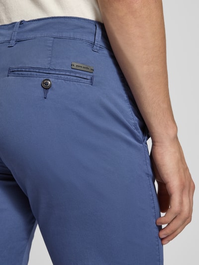 Pierre Cardin Regular Fit Shorts mit Gesäßtaschen Modell 'Strasbourg' Blau 3