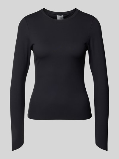 AIMN Longsleeve mit Rundhalsausschnitt Modell 'Sense' Black 2