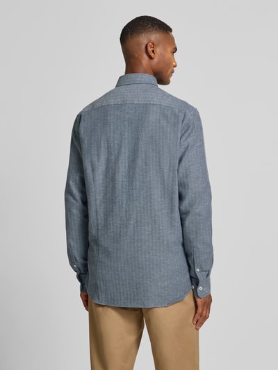 bugatti Freizeithemd mit Knopfleiste Marine 5