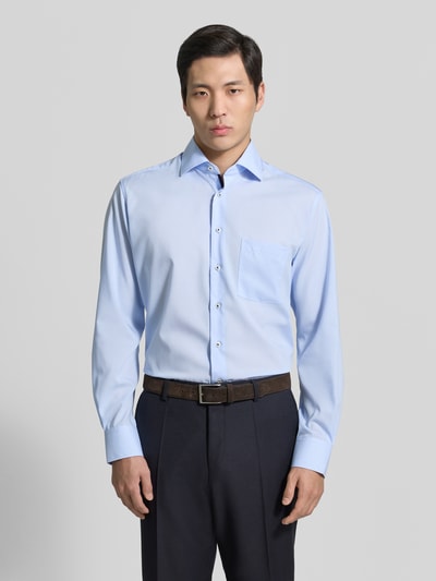 ETERNA Regular Fit Business-Hemd mit Kentkragen Bleu 4