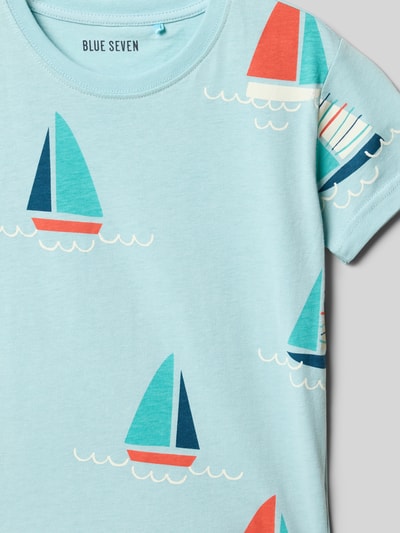 Blue Seven T-Shirt mit Motiv-Print Bleu 2