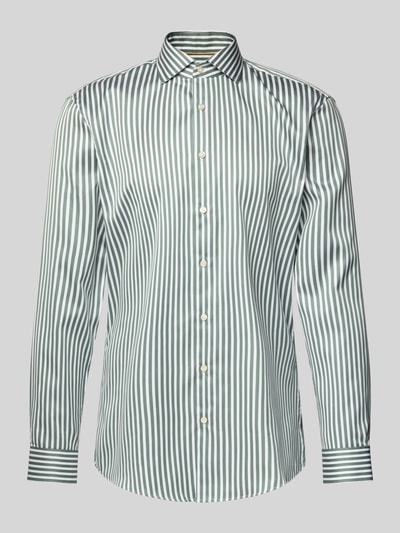 Jake*s Slim Fit Business-Hemd mit Haifischkragen Dunkelgruen 2