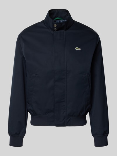 Produktfoto, Regular Fit Bomberjacke mit Baumwoll-Anteil Modell 'HARRINGTON' von Lacoste, Optik: Unifarben, Stehkragen, verdeckter Reißverschluss, verdeckte Knopfleiste, Logo-Stitching, gerippter Ärmel- und Rumpfabschluss, seitliche Eingrifftaschen