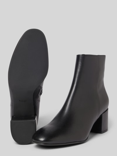 Högl Ankle Boots aus Leder mit Blockabsatz Black 4