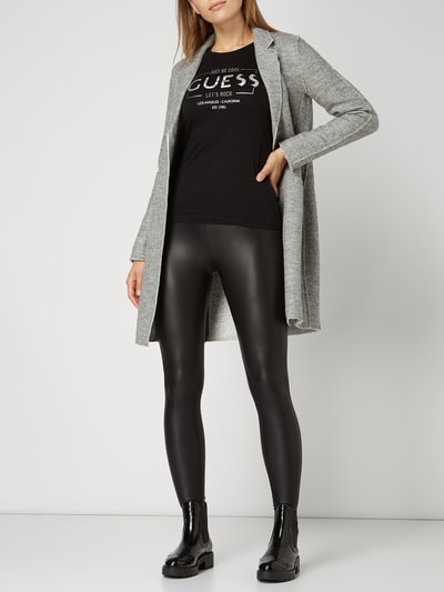 Only Legging in leerlook  Zwart - 1