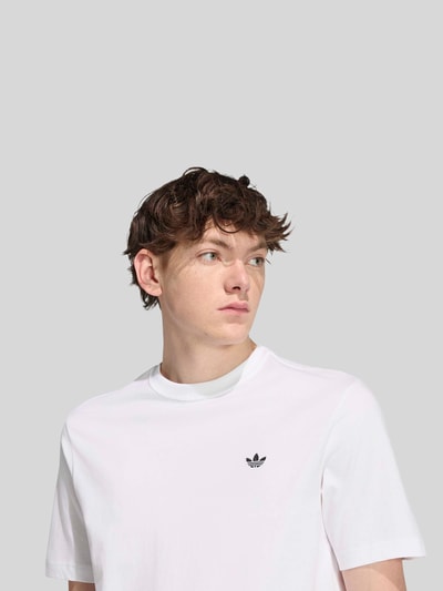 adidas Originals Regular Fit T-Shirt aus reiner Baumwolle Weiss 3