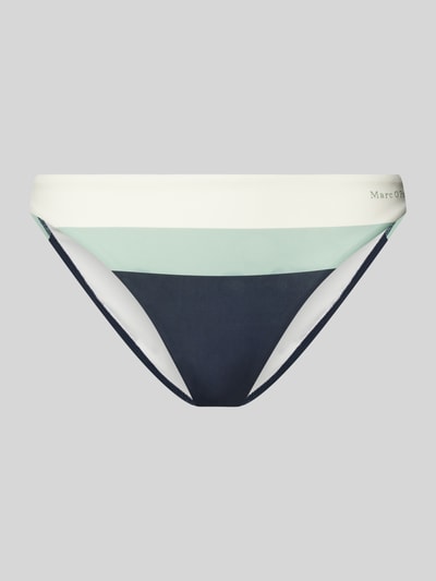 Marc O'Polo Bikini-Hose mit breiten Blockstreifen Dunkelblau 1