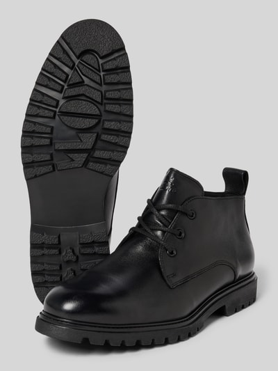Lloyd Boots met veters en profielzool Zwart - 4