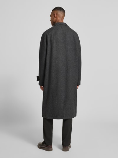 Forét Mantel aus Wolle mit Ärmelriegeln Modell 'PINE' Dunkelgrau 5