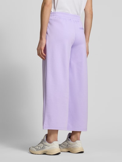 ICHI Wide fit broek met elastische band model 'Kate' Lila - 5