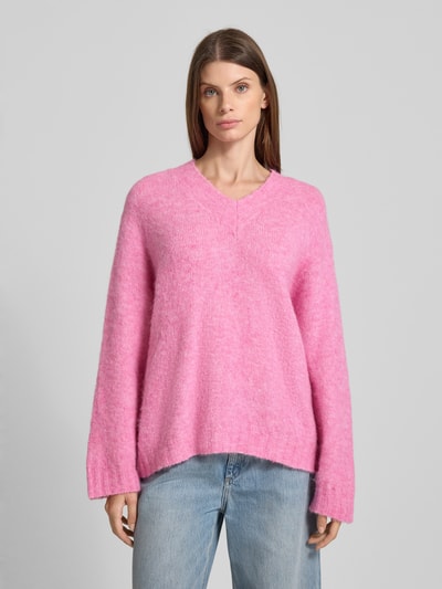 American Vintage Strickpullover mit Alpaka-Anteil Rosa 4