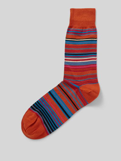 PAUL SMITH Socken mit Strukturmuster Modell 'HAWKINS' Orange 1