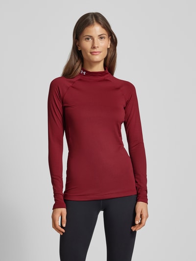 Under Armour Longsleeve mit Stehkragen Bordeaux 4