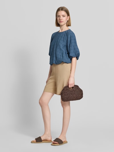 Marc O'Polo Straight Fit Shorts und Leinen-Anteil Sand 1