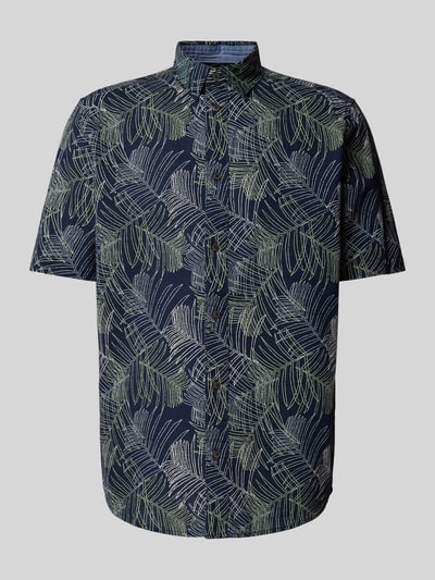 Tom Tailor Koszula casualowa z kwiatowym wzorem Granatowy 2