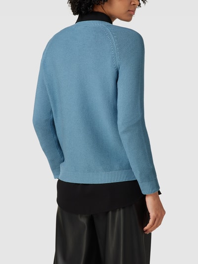 Weekend Max Mara Gebreide pullover met ronde hals, model 'LINZ' Lichtblauw - 5