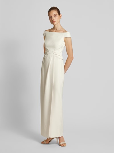 Lauren Ralph Lauren Off-Shoulder-Kleid mit Nahtreißverschluss Modell 'SARAN' Offwhite 1