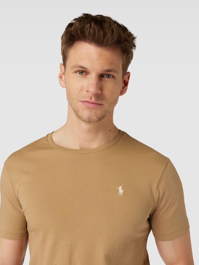 Polo Ralph Lauren T-shirt z okrągłym dekoltem Camel 3