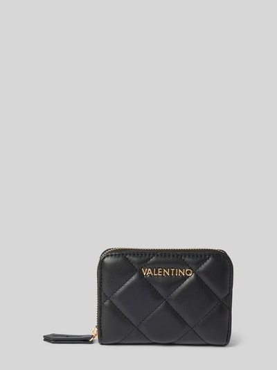 VALENTINO BAGS Portemonnaie mit Ziernähten Modell 'OCARINA' Black 1